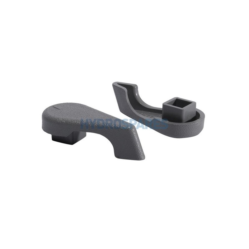 Top Access Divert Valve 1" Handle Grey - Textured