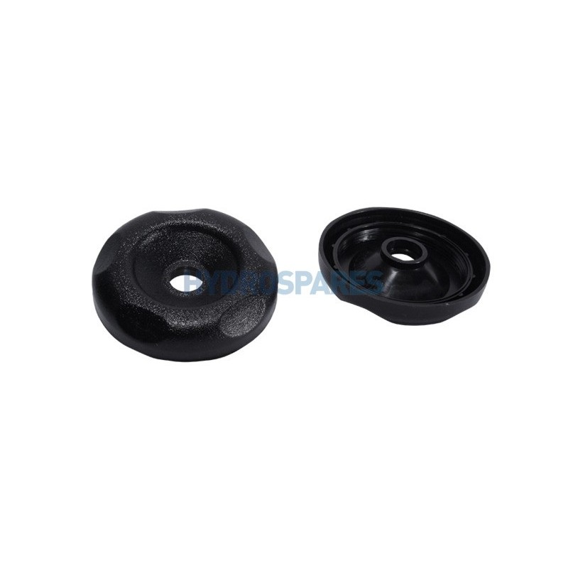 Top Access Divert Valve 2" Cap Black - Textured