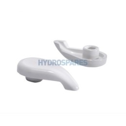 Top Access Air Control Handle White - Notched