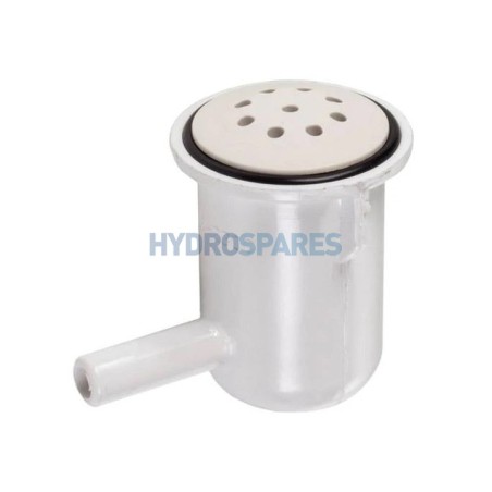 Air Injector Pepper Pot - White Elbow 90° 3/8" Barb