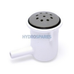 Air Injector Pepper Pot - Grey Elbow 90° 3/8" Barb