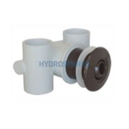 Hydro-Jet Body Assembly - Brown 1.5" Air & Water - Clear PVC