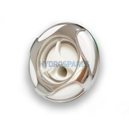 Power Storm - 5-1/4" - Twister (Thread-In) Reverse Swirl - White/Stainless