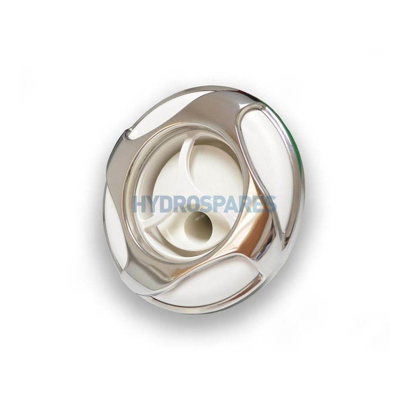 Power Storm - 5-1/4" - Twister (Thread-In) Reverse Swirl - White/Stainless