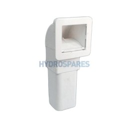 Square Spa Skimmer - 20sq. ft Filter Cartridge 1.5"S x 2" SP - White