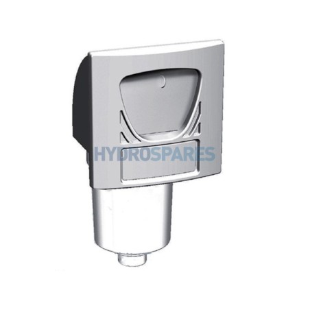 Front Access Skimmer Single Port 50 sq. ft - Oval Style Grey 2.00" Spg