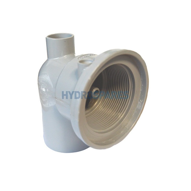 Slimline FLUSH (S1) - Suction Elbow 90° Metric (45B) 50mm Socket - PVC