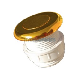 Air Button - Gold 51mmØ  (Round Edge) HoleØ 36mm