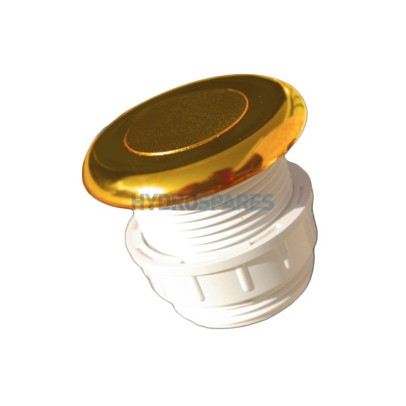 Air Button - Gold 51mmØ  (Round Edge) HoleØ 36mm