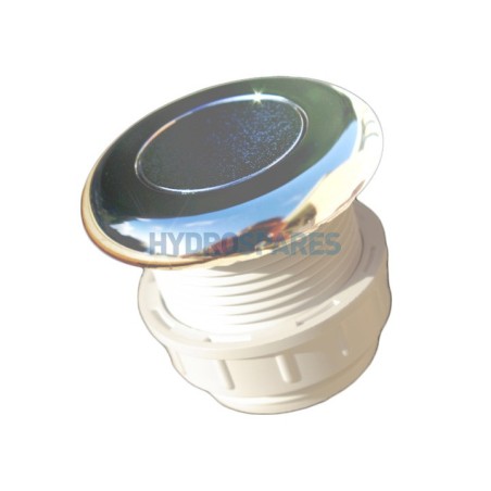 Air Button - Chrome 51mmØ (Round Edge) HoleØ 36mm