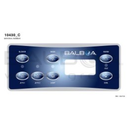 Balboa | Top Side Panel VL701S - Blower Jets 1 Jets 2 Mode Light Warm Heat/Cool