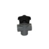 Passion | Diverter Valve - 1 1/2" S x 1 1/2" S x 1 1/2" S Star Handle Black