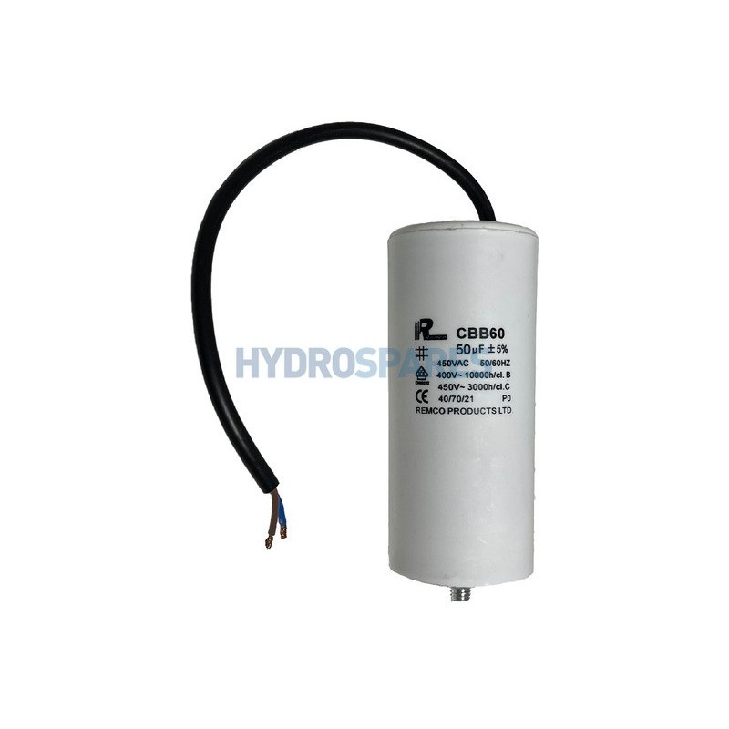 Capacitor - HS PRO - Motor Run - Flying Lead 12µf