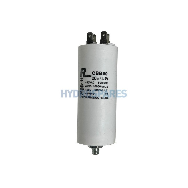 Capacitor - HS PRO - Motor Run - Spade Terminal 10µf