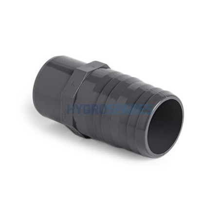 Adaptor  MET x IMP Grey, 1.5" Spg X 50mm Barb PVC