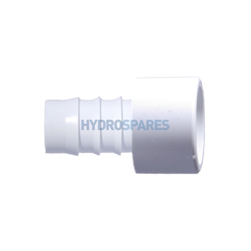 End Cap - Barb  MET  White 32mm OD x 1" Barb PVC