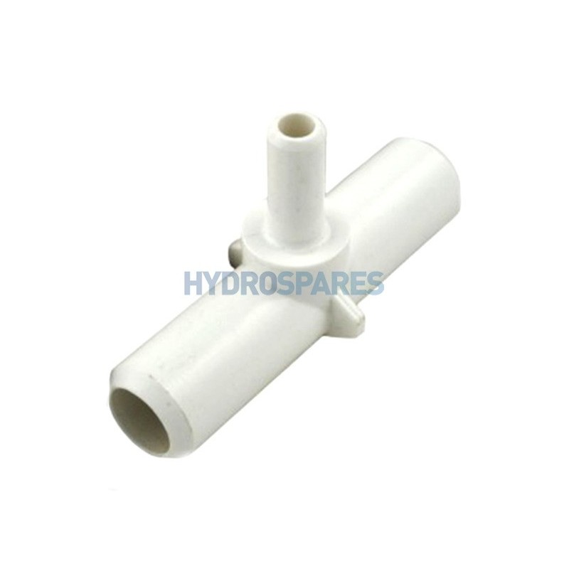 Tee - Smooth Barb  IMP White 3/4" x 3/8" x 3/4" SB PVC