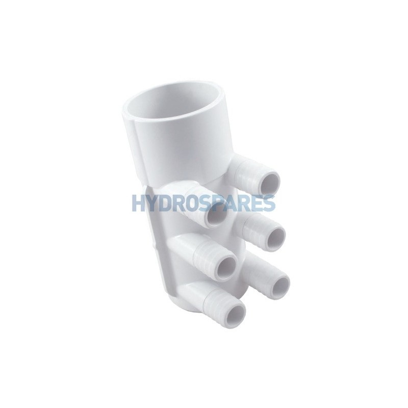 Manifold - 2.0" - 6 Barb 3/4" Rib Barb - Socket x Blind