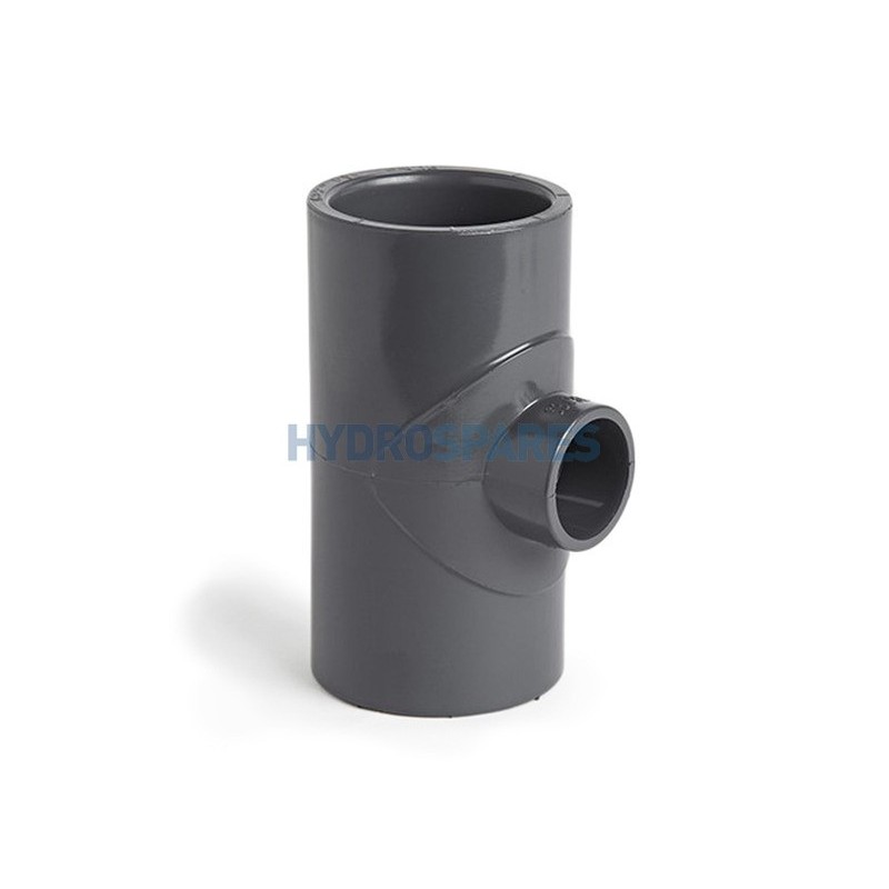 Tee - Reducing  MET Grey 40mm F x 40mm F x 32mm F PVC