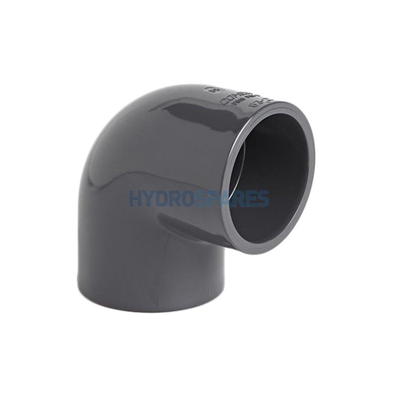 Elbow - 90° Equal  MET - Grey 50mm - PVC