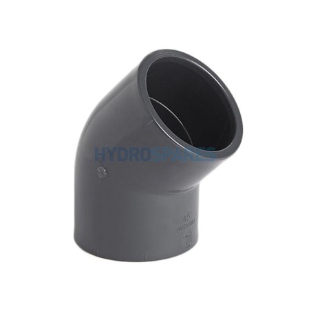 Elbow - 45° Equal  IMP - Grey 1.0" - PVC