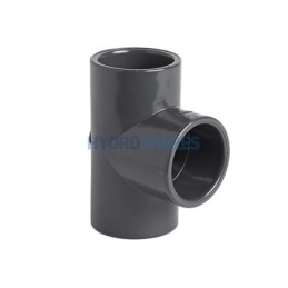 Tee - Equal  MET - Grey 90mm - PVC