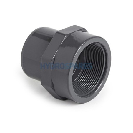 Adaptor - Plain x Threaded  IMP  Grey 2" Spg x 1.5" BSP Soc PVC