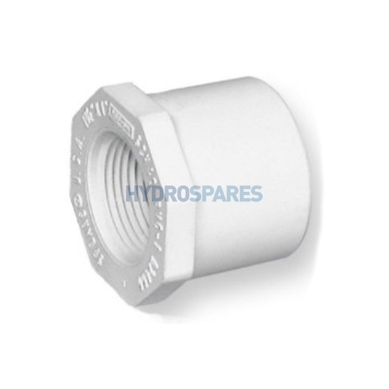 Reducer - Plain/Threaded  2" x 1" Plain Spigot x NPT Female Thread