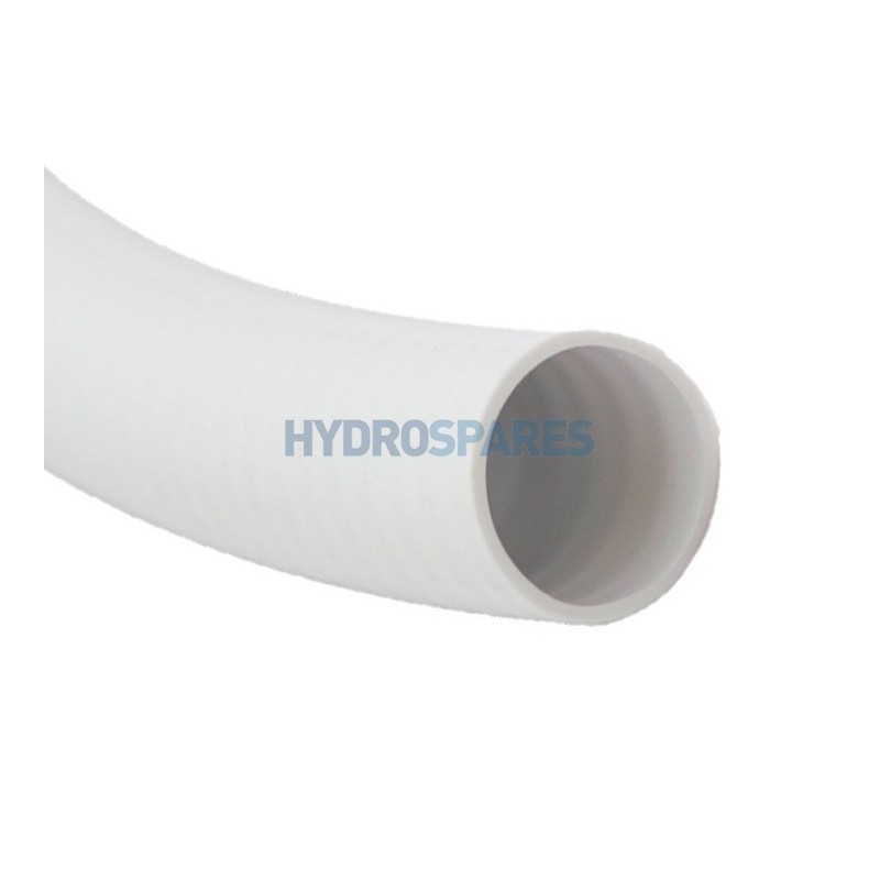 50mm Semi-Rigid PVC Pipe White 1m 50mm OD