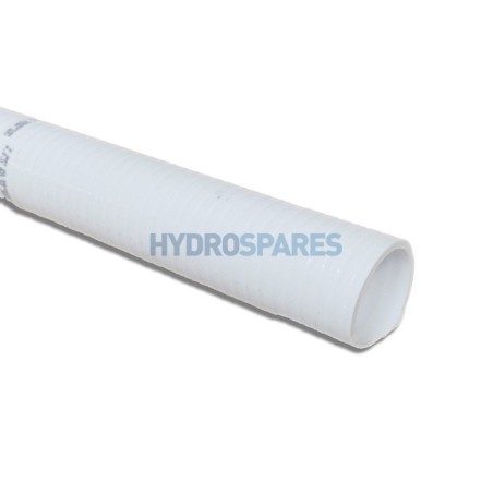 2-1/2" Semi-Rigid PVC Pipe White 1m Straight  (23/Box)