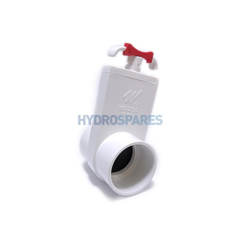 Slice Valve 1.5" Socket - Spigot White