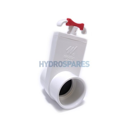 Slice Valve 1.5" Socket - Spigot White