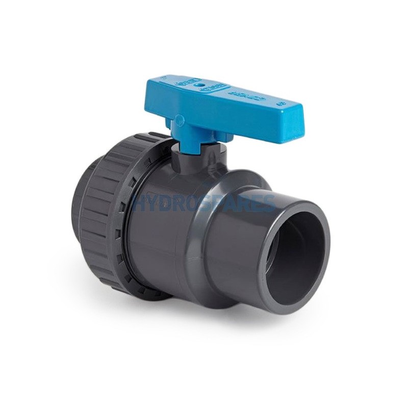 Ball Valve (IMP) Single Union - 1.0" Soc x Soc Grey PVC