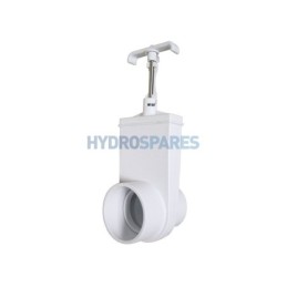 Slice Valve 1.5'' socket/spigot White 1.5'' soc x 1.5''spigot